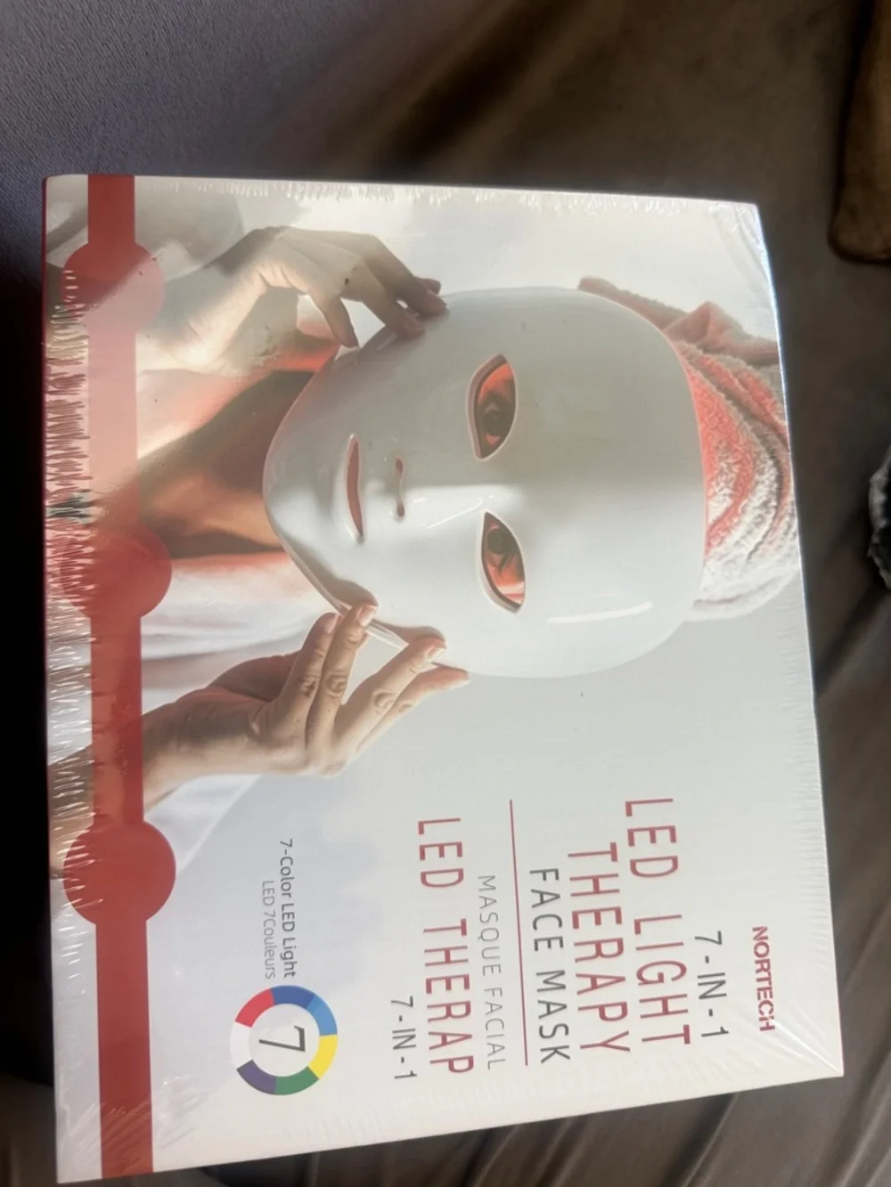 LED Light Therapy Face Mask - White -